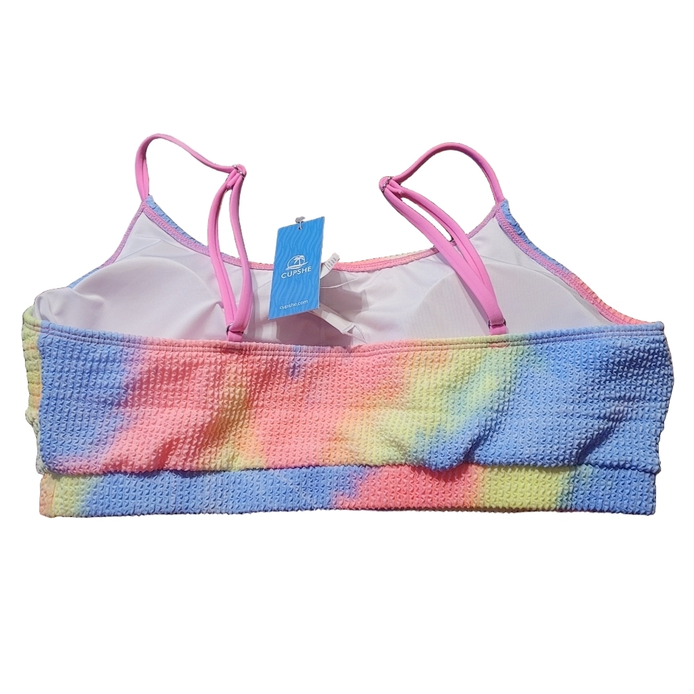 Cupshe Colorful Tie-Dye High-waisted Bikini Set - New With Tags - XL - Picture 12 of 16